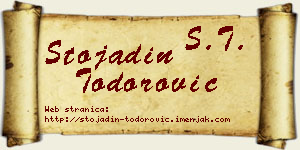 Stojadin Todorović vizit kartica